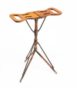 FOLDING CANE CHAIR.