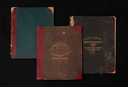 THREE COUNTY ATLASES FROM OHIO.
