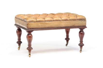 EDWARDIAN STYLE OTTOMAN.