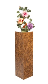 JADE OR HARDSTONE FLOWERING BONSAI TREE CENTERPIECE.