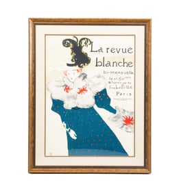 "LA REVUE BLANCHE" PRINT AFTER HENRI DE TOULOUSE LAUTREC (1864-1901).