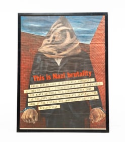 WORLD WAR II BEN SHAHN PROPAGANDA POSTER.