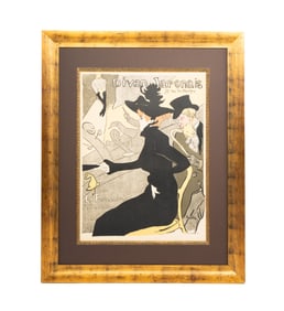 "DIVAN JAPONAIS" LITHOGRAPH AFTER TOULOUSE-LAUTREC (1864-1901).