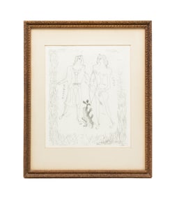 "EROS AND EURYBIA" ETCHING AFTER GEORGES BRAQUE.