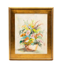 FLORAL STILL LIFE SIGNED BRINKEY.