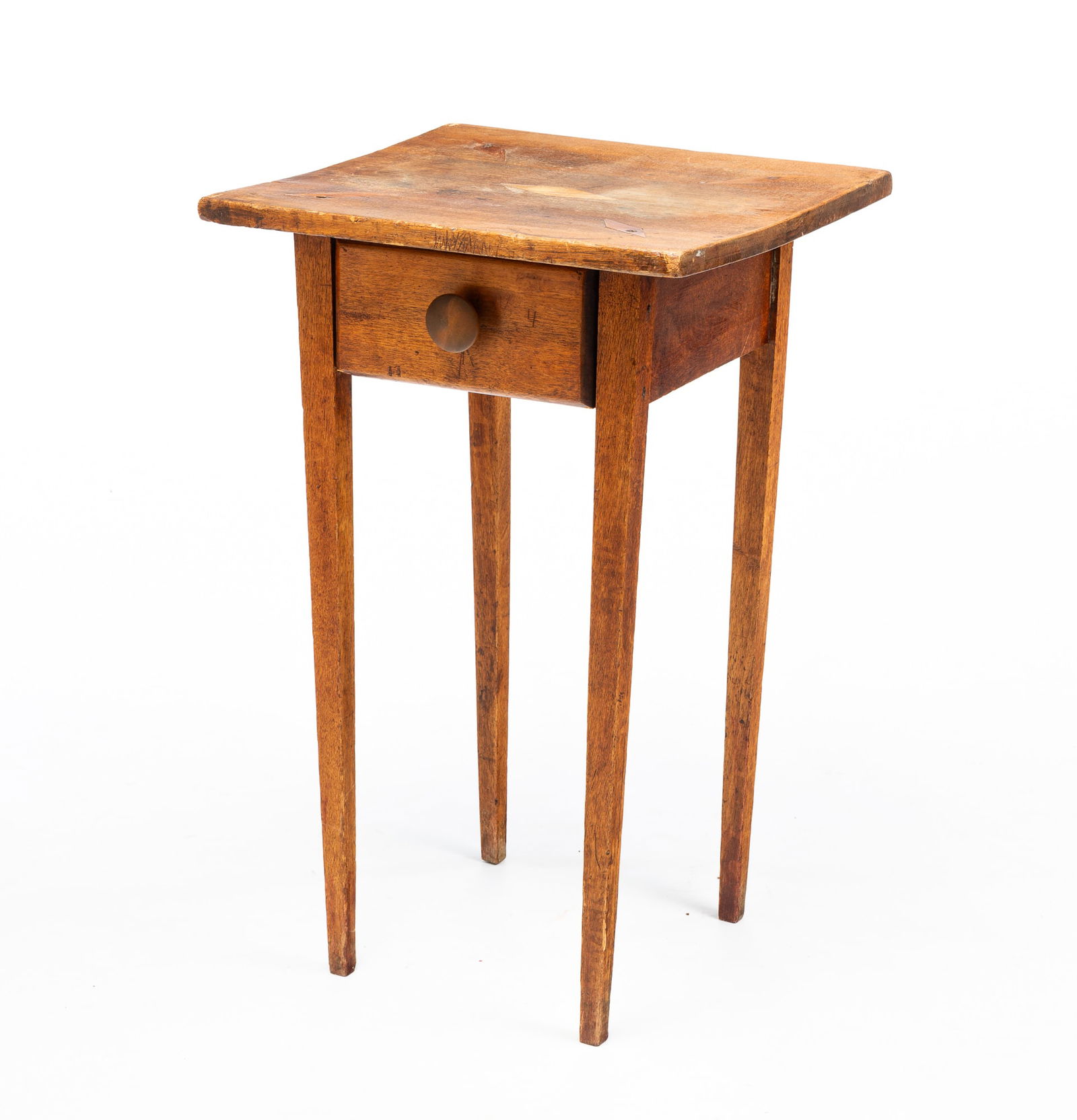 COUNTRY HEPPLEWHITE STYLE ONE DRAWER STAND. (1 of 5)