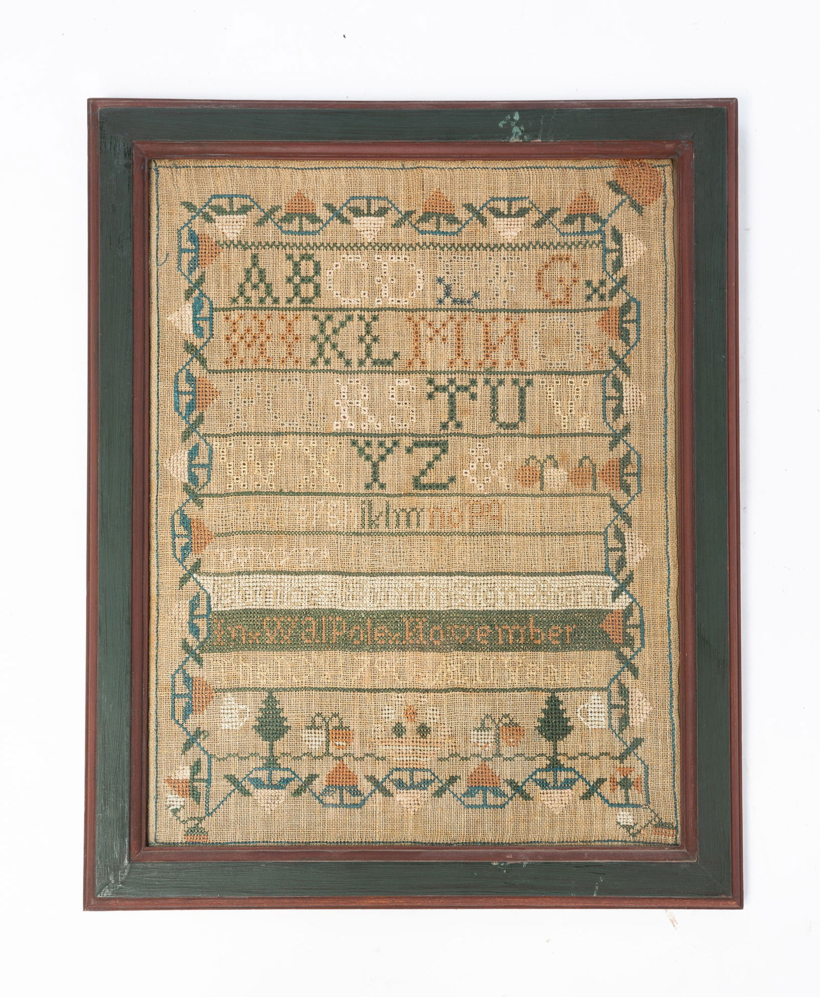 NEEDLEWORK SAMPLER. (1 of 3)