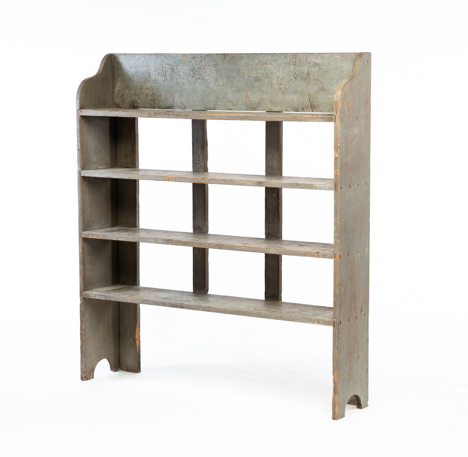 COUNTRY PAINTED SET OF SHELVES. (1 of 4)