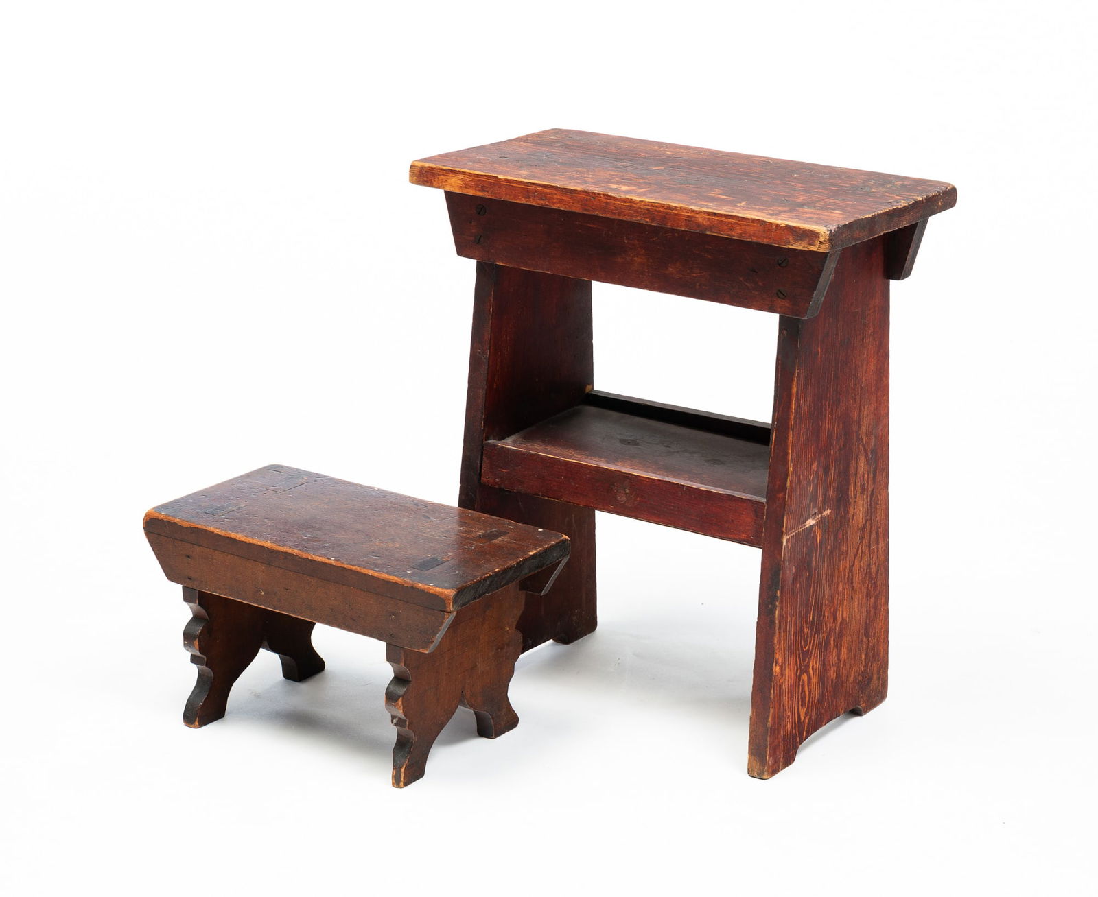 A BENCH AND A FOOT STOOL. (1 of 3)