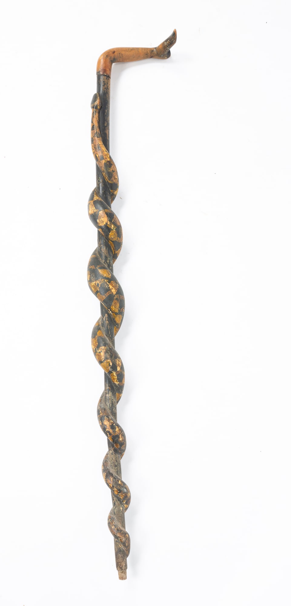 FOLK ART CARVED CANE. (1 of 2)