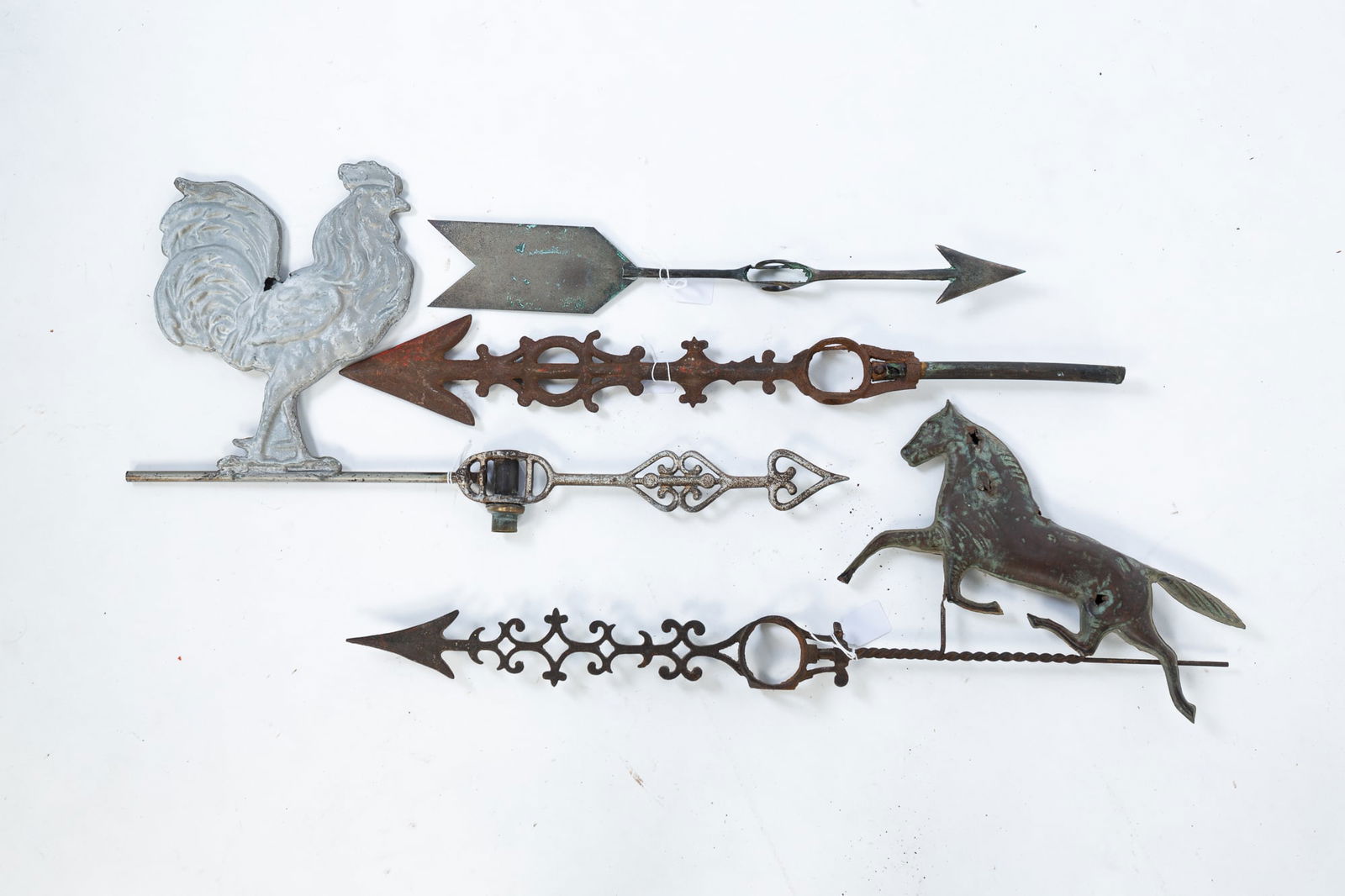 FOUR LIGHTING ROD DIRECTIONALS. (1 of 1)