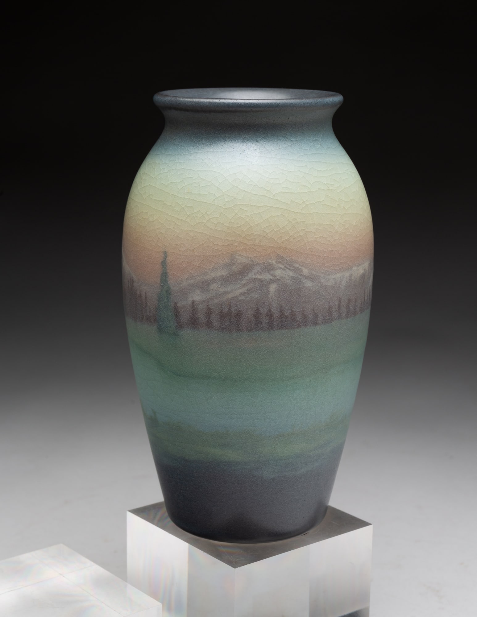 ROOKWOOD ART POTTERY VASE SIGNED SALLIE COYNE. (1 of 3)