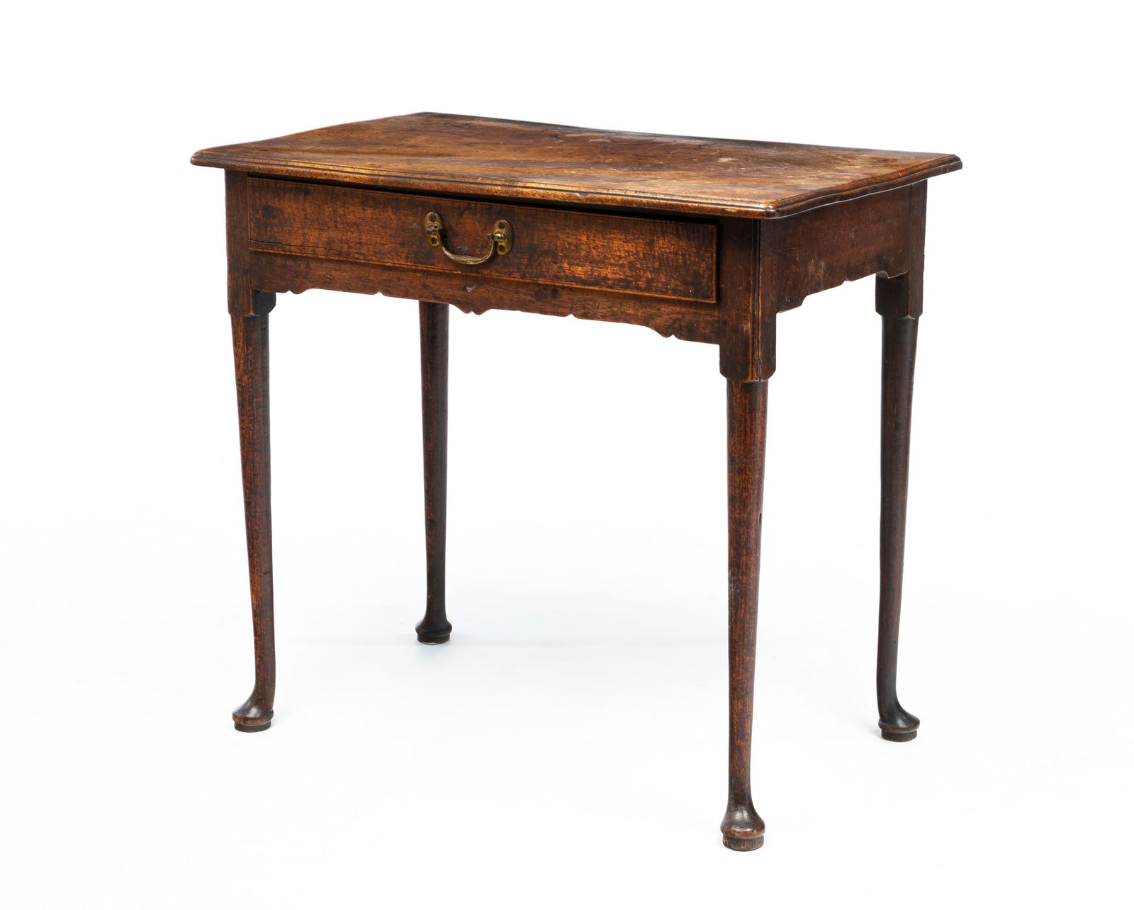 QUEEN ANNE ONE DRAWER STAND. (1 of 3)