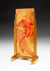 ART GLASS PERFUME LAMP BY DEVILBISS.