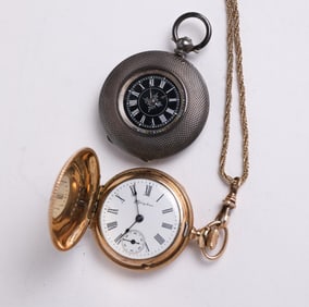TWO POCKET WATCHES.