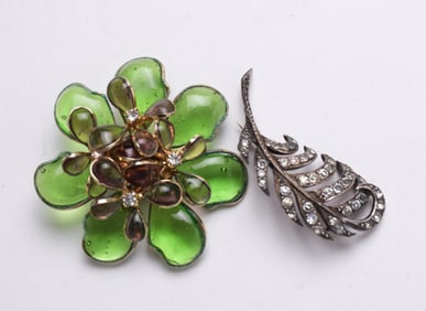 TWO BROOCHES.