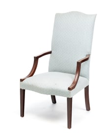 HEPPLEWHITE LOLLING CHAIR.