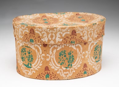 MINIATURE WALLPAPER BAND BOX.
