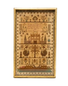 BEAUTIFULLY WROUGHT SAMPLER BY SUSANNAH NOICE.