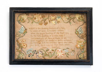 NEEDLEWORK SAMPLER BY ELIZA SANDFORD.