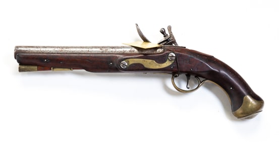 REVOLUTIONARY WAR ERA FLINTLOCK PISTOL.