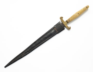 BRASS HANDLED DAGGER.