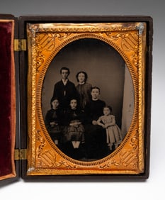 CASED HALF PLATE PORTRAIT IMAGE.
