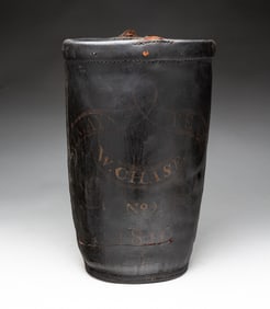 PAINT DECORATED FIRE BUCKET.