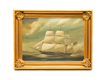 SEASCAPE SIGNED T. WATLEY.