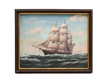 SEASCAPE SIGN B. SNYDER.