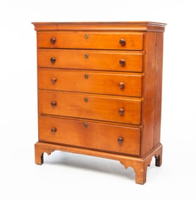 CHIPPENDALE TALL CHEST.
