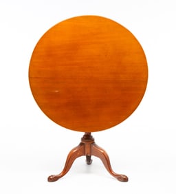 CHIPPENDALE TILT TOP TEA TABLE.