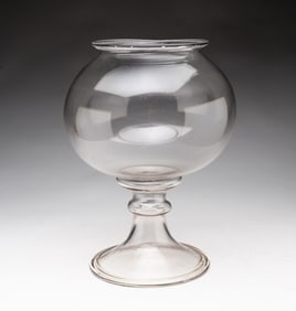 BAKEWELL FLINT GLASS LEECH JAR.