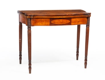 SHERATON INLAID CARD TABLE.