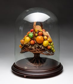 FRUIT ARRANGEMENT UNDER CLOCHE.