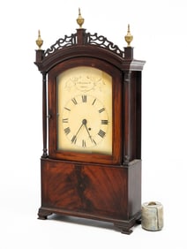 AARON WILLARD JR. SHELF CLOCK.