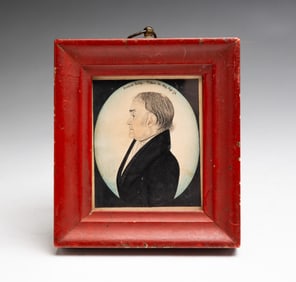MINIATURE PORTRAIT OF FENNER KING ATTRIBUTED TO JUSTUS DALEE (1793-1878).