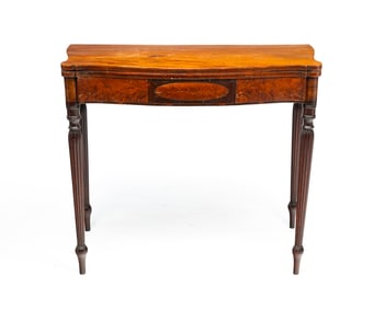 SHERATON INLAID CARD TABLE.