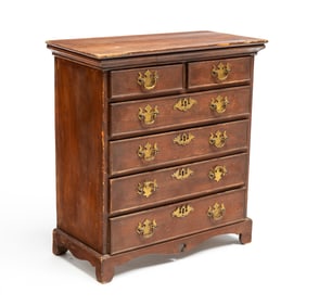 CHIPPENDALE STYLE MINIATURE HIGH CHEST.