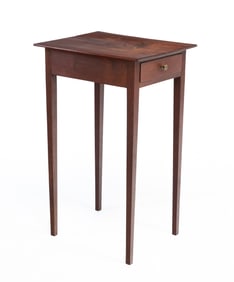 HEPPLEWHITE ONE DRAWER STAND.