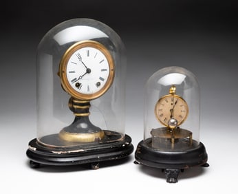 ROTARY PENDULUM DESK CLOCK AND SETH TOMAS DESK CLOCK.
