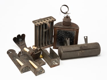 GROUP OF TINWARE.