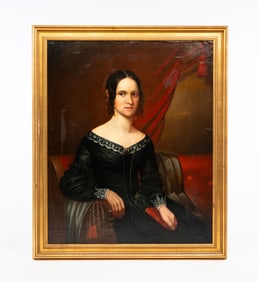 AMERICAN SCHOOL PORTRAIT OF A LADY.