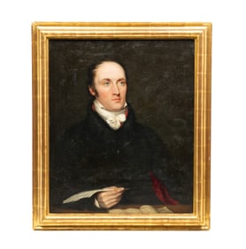 UNSIGNED PORTRAIT OF A GENTLEMAN.