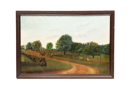 PASTORAL LANDSCAPE PAINTING.