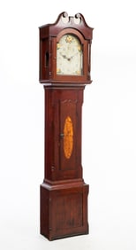 ANSON DOWNS TALL CASE CLOCK.