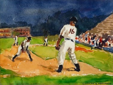 EMERSON BURKHART (1905-1969) "COLUMBUS REDBIRDS-1951".