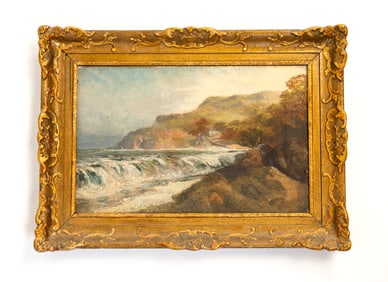 SEASCAPE BY C.E. WRIGHT (1830-1905).
