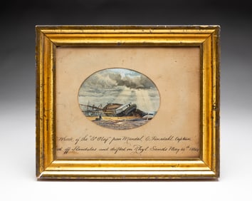 SHIPWRECK SIGNED J.R. SHELSBY.