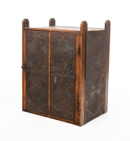 HANGING PUNCHED TIN PIE SAFE.